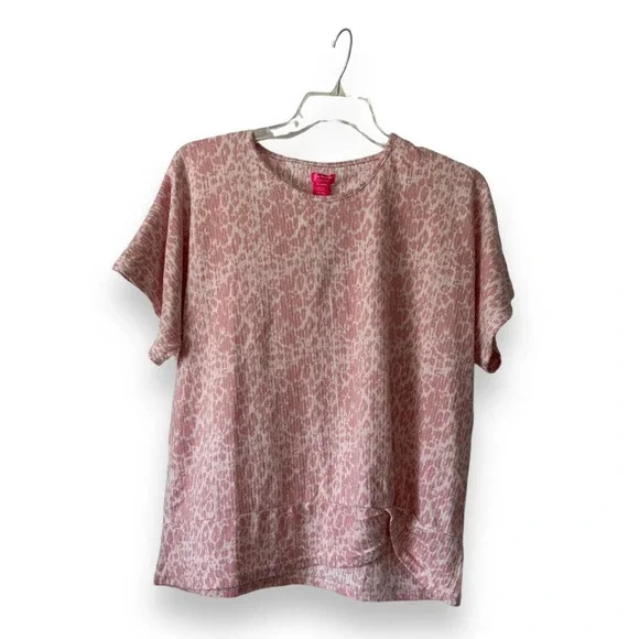 NEW NWT  3x Women's Lounge Ware / Sleep  Pink Leopard Print Isaac Mizrahi - Picture 2 of 5